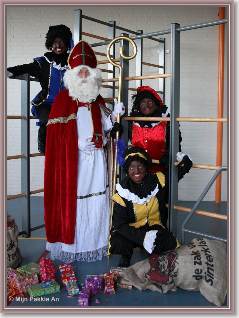 Sinterklaas en zwarte Piet